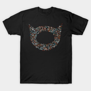 Cat face generative art. T-Shirt